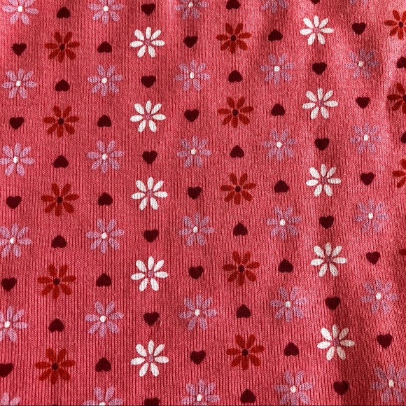 Kids 6Y Pink Flower + Heart Print Shirt Not Used - Picture 3 of 5